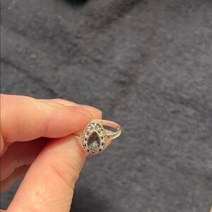 Teardrop shaped ring